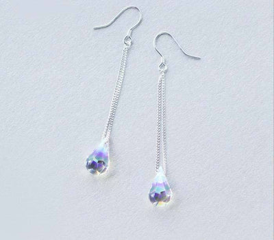 Moonlight Crystal Teardrop Earrings