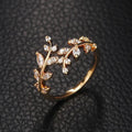 Leaf Zirconia Ring