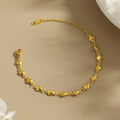 Gold Heart Chain Bracelet
