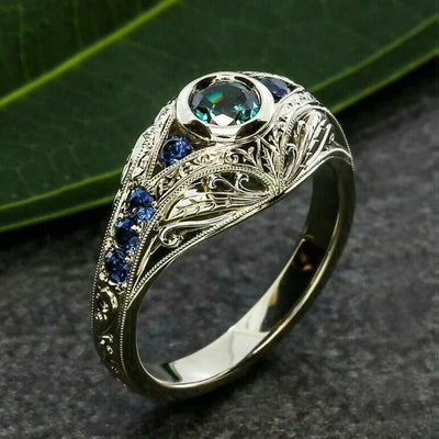 Vintage Colorful Glass Ring