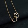 Linked Heart Paw Necklace 1