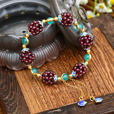 Garnet Crystal Bracelet