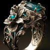 Vintage Black Fleur-de-Lis Ring 1