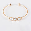 Gold Crystal Bangle Set 3
