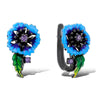 Blue Cornflower Earrings 2