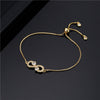 Zircon Heart Infinity Bracelet 1