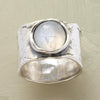 Vintage Moonstone Wide Ring 1