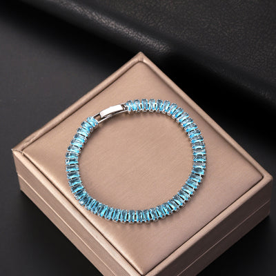 Colored Zircon Tennis Bracelet