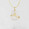 Square Baroque Pearl Necklace
