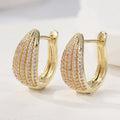 Pavé Crystal Huggie Earrings
