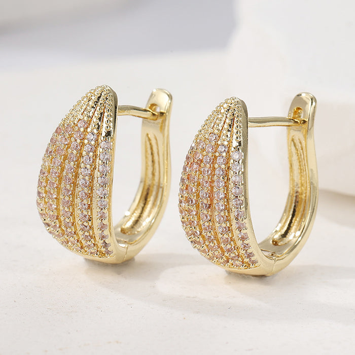 Pavé Crystal Huggie Earrings