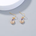 Zircon Plum Blossom Earrings