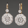 Round Crystal Drop Earrings 1