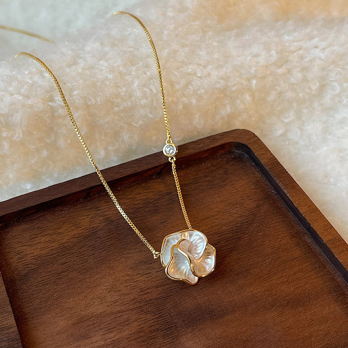 Camellia Pendant Necklace