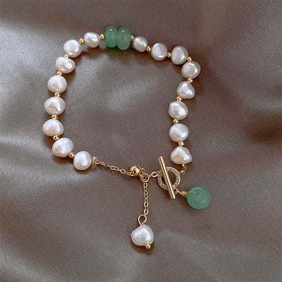Emerald Pearl Bracelet