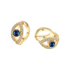 Blue Evil Eye Earrings 2