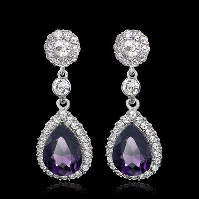 Elegant Crystal Drop Earrings