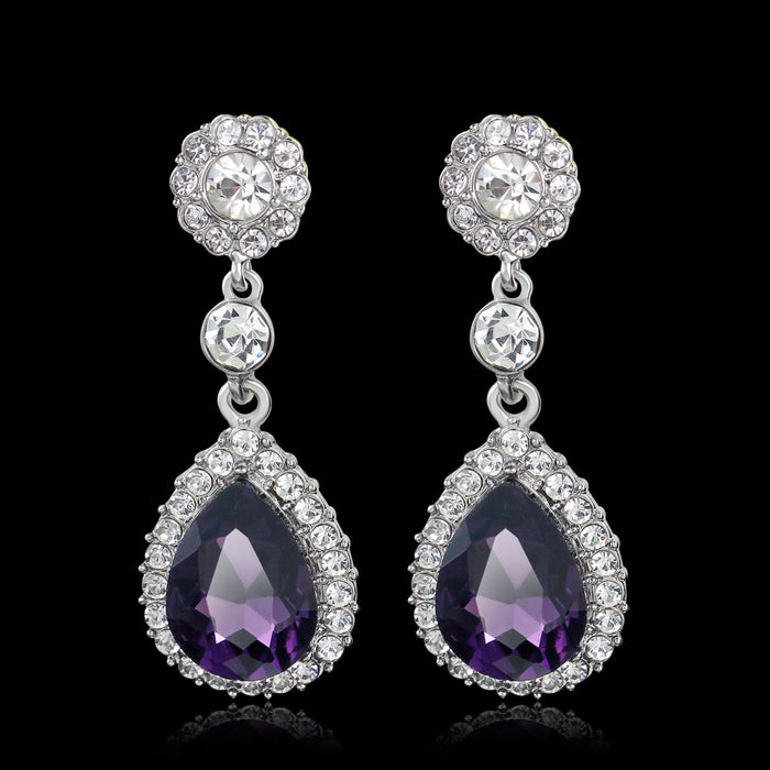 Elegant Crystal Drop Earrings