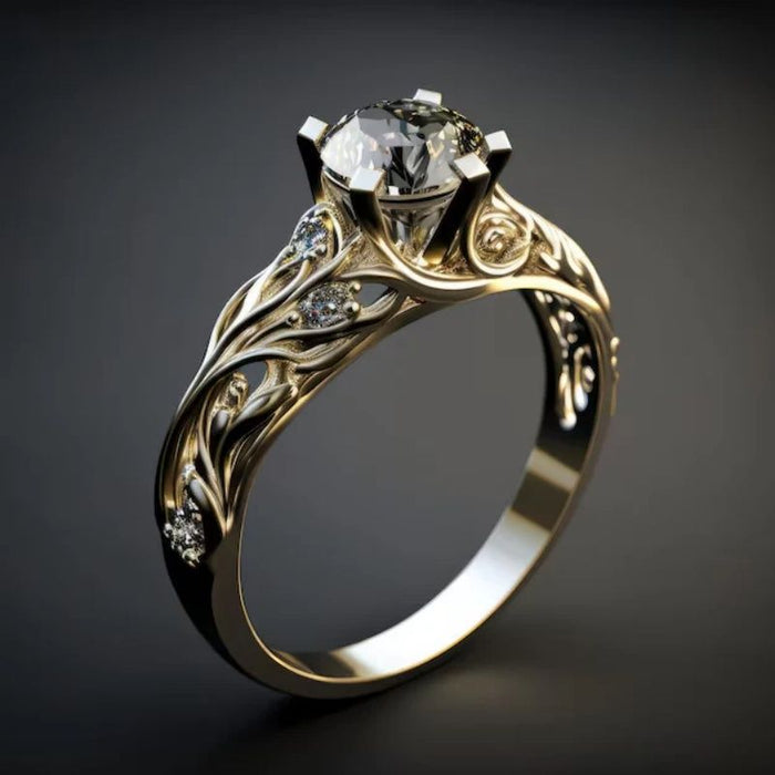 Geometric Crystal Circle Ring
