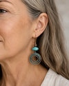 Vintage Bohemian Turquoise Earrings 1