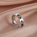 Paw Print Band Ring
