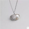 Pearl and Crystal Locket Necklace 1