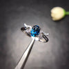 Blue Topaz Crystal Ring 1