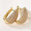 Pavé Crystal Huggie Earrings 2