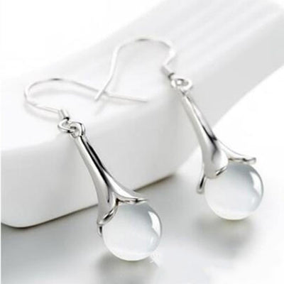 Classic Opal Drop Earrings