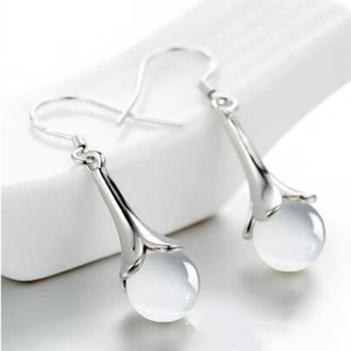 Classic Opal Drop Earrings
