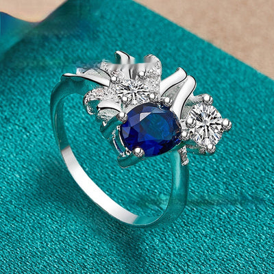 Noble Blue Zircon Ring
