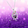 Swirl Heart Paw Necklace 1