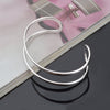Silver Wave Cuff Bangle 1