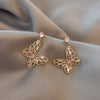 Zircon Butterfly Stud Earrings 2