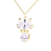 Kitten Zircon Pendant Necklace 2