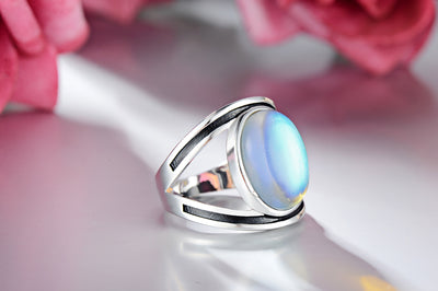 Colorful Moonstone Statement Ring