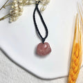 Pink Quartz Cat Paw Necklace