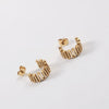 Twisted Gold C Earrings 1