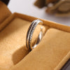 Silver Feather Leaf Ring 2