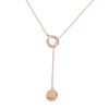 Circle Lariat Drop Necklace 2