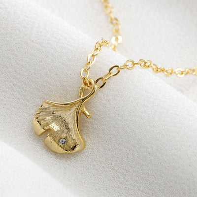 Ginkgo Leaf Necklace
