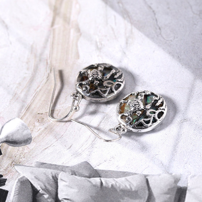 Abalone Sea Turtle Earrings