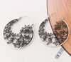 Filigree Crescent Hoop Earrings 2