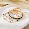 Emerald Crystal Bracelet Set 2