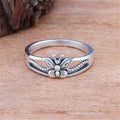 Vintage Silver Butterfly Ring