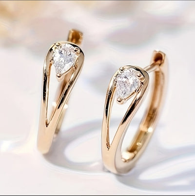 Micro-Pavé Zirconia Stud Earrings