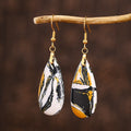 Mixed Stone Teardrop Earrings