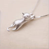 Sterling Silver Cat Necklace Set 1