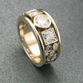 Geometric Two-Tone Ring