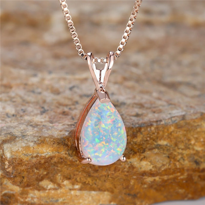 Teardrop Pendant Necklace